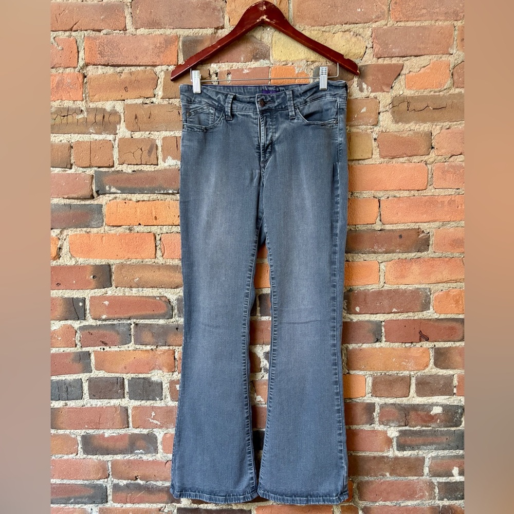 NYDJ Farrah Flare Grey Jeans. Size: 8